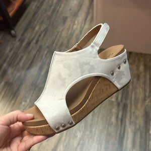 Corkys Carley White Metallic